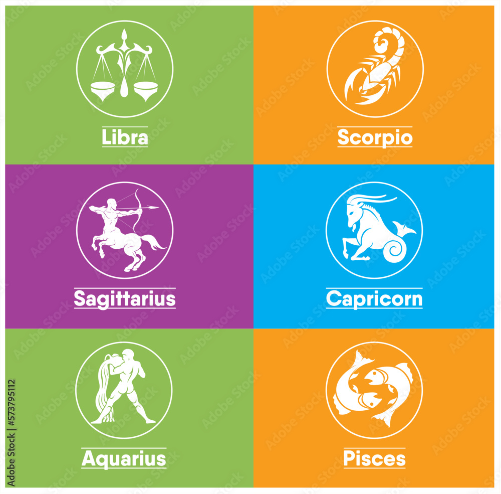 Set of zodiac signs icons. Aries, Leo, Gemini, Taurus, Scorpio, Aquarius, Pisces, Sagittarius, libra, Virgo, Capricorn, and cancer. Vector illustration Set of zodiac signs icons. Aries, Leo, Gemini, Taurus, Scorpio, Aquarius, Pisces, Sagittarius, libra, Virgo, Capricorn, and cancer. Vector illustration