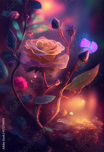Magic rose – created with generative AI