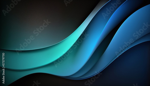  Blue and black, abstract wallpaper, gradients, Generative AI