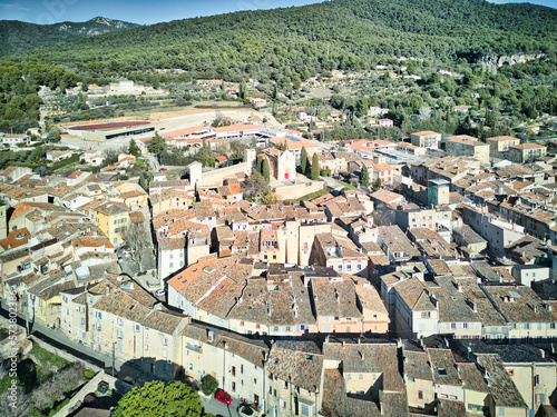 Aups town (Gorges du Verdon) in the Provence-Alpes-Côte d'Azur region, France