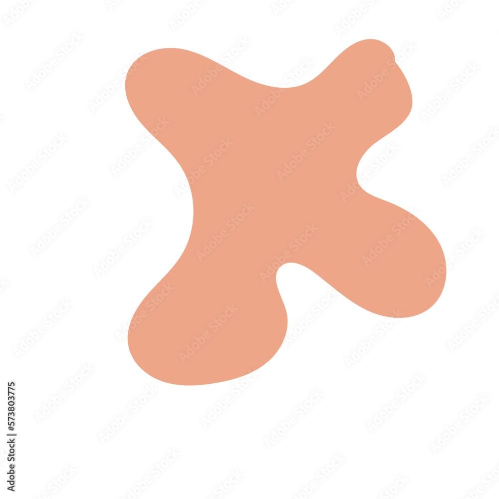Boho Brown Orange Abstract Blob Shapes Boho Brown Orange Abstract Blob Shapes