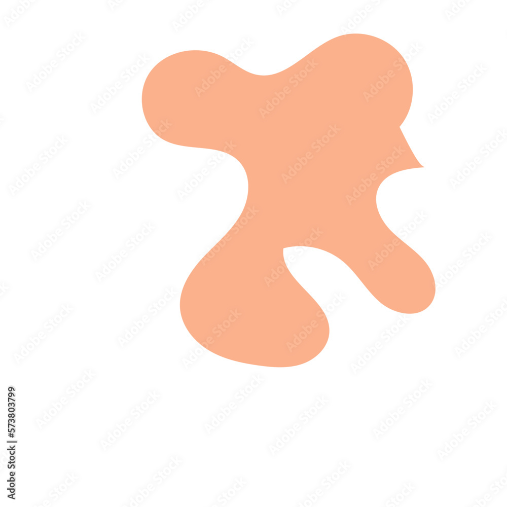 Boho Brown Orange Abstract Blob Shapes Boho Brown Orange Abstract Blob Shapes