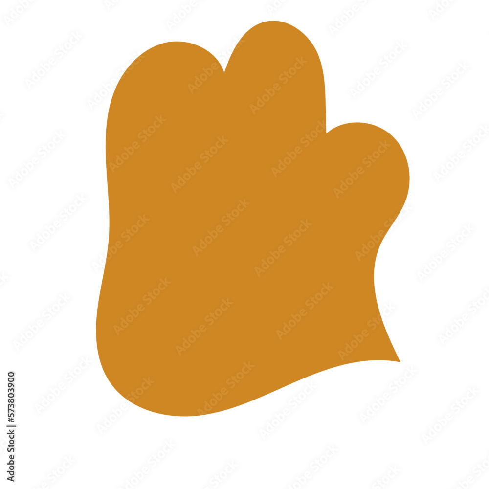 Boho Brown Orange Abstract Blob Shapes Boho Brown Orange Abstract Blob Shapes