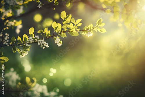 Spring nature with blurred background © Aksapix Studio