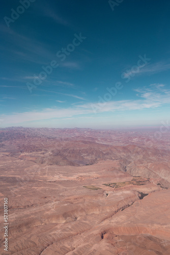 Desert of Peru by plane, by drone