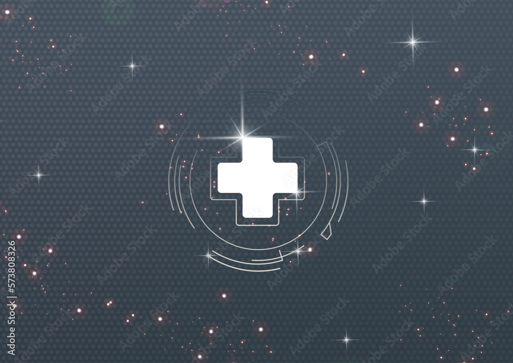 メディカルアイコン　救急医療の背景素材	