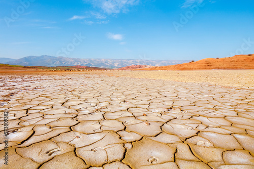 Canvastavla Beautiful desertic landscape in Morocco,  Meknes province,  barren