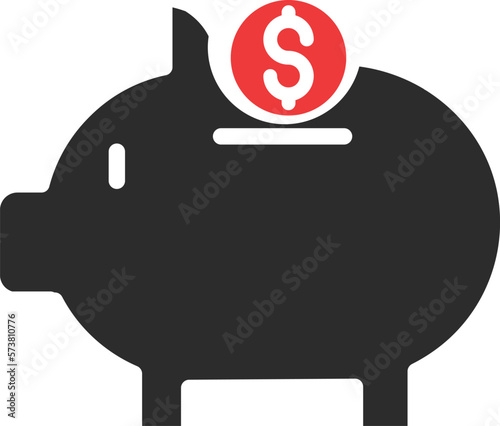 SAVING MONEY Vector Icon
