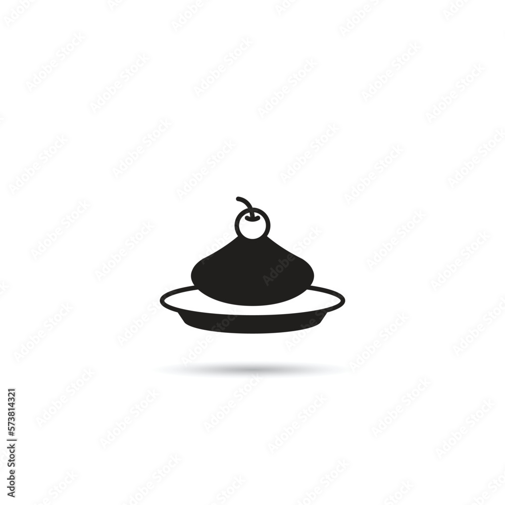 pudding cake icon vector illustration pudding cake icon vector illustration