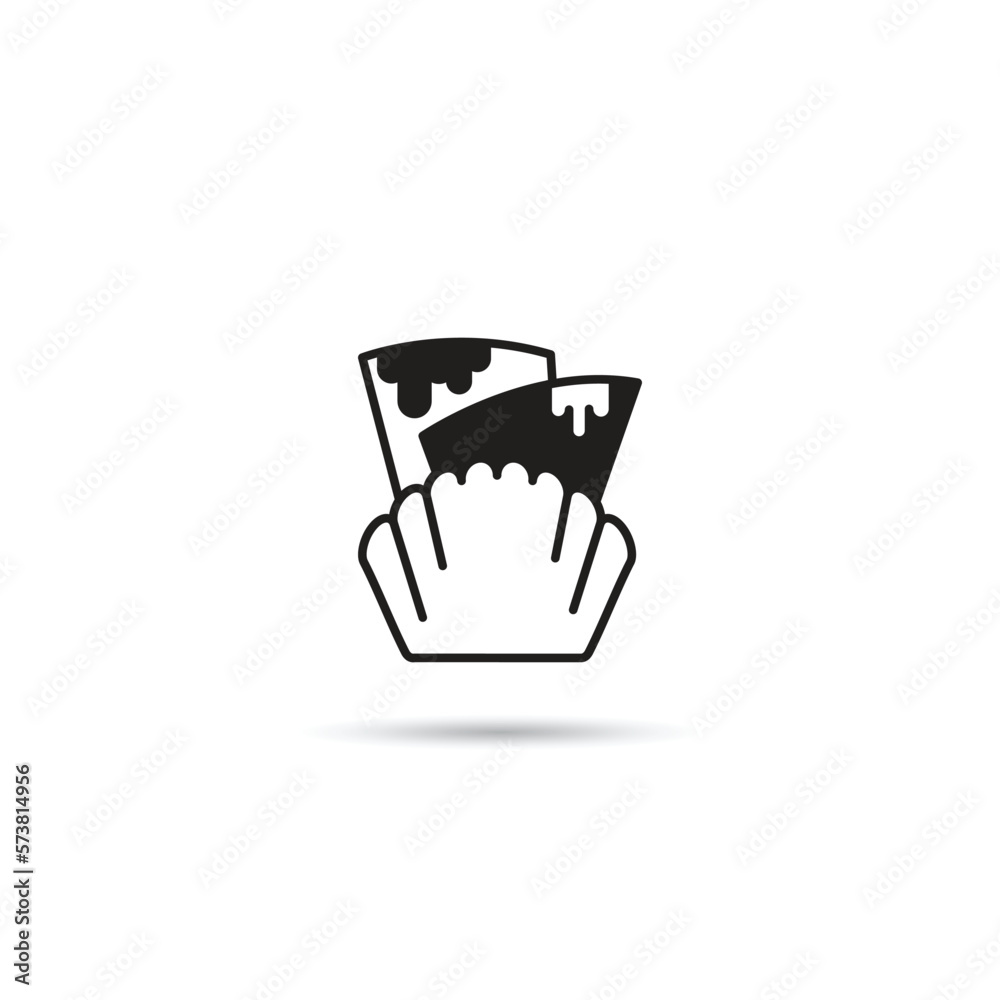 bakery food and pie icon on white background bakery food and pie icon on white background