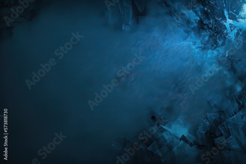 Dark blue grunge background. Photo generative AI