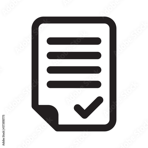 agreement icon vector for business document symbol