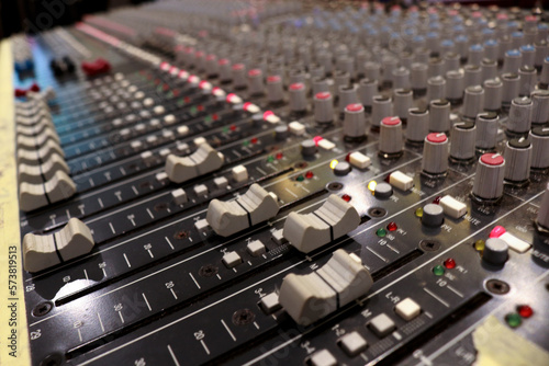 Audio mixer, this tool is used to mix several sounds, usually used in music studios, recording studios, and music concerts