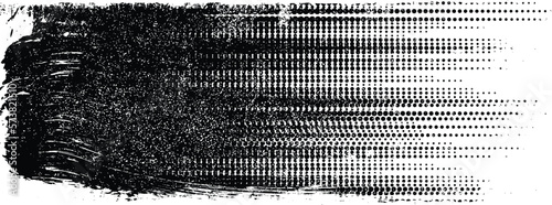 Glitch distorted geometric shape . Noise destroyed logo . Trendy defect error shapes . Glitched frame .Grunge textured . Distressed effect .Vector shapes with a halftone dots screen print texture.