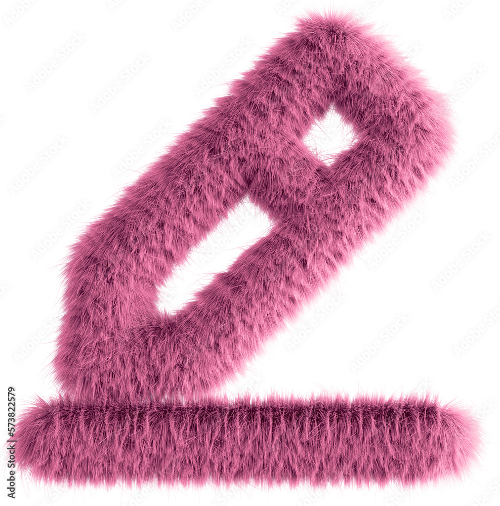 Pink fluffy 3D pencil icon Pink fluffy 3D pencil icon