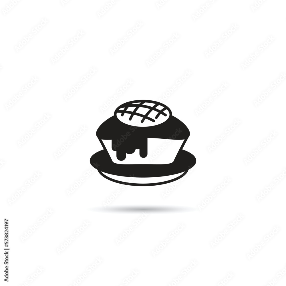 pudding cake icon vector illustration pudding cake icon vector illustration