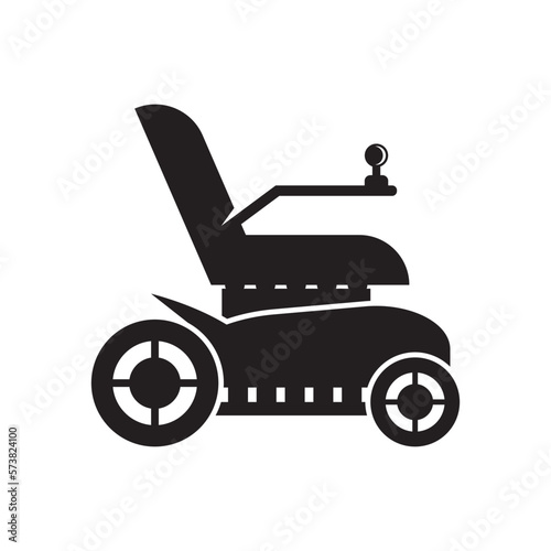 Simple wheelchair symbol icon,illustration design template.