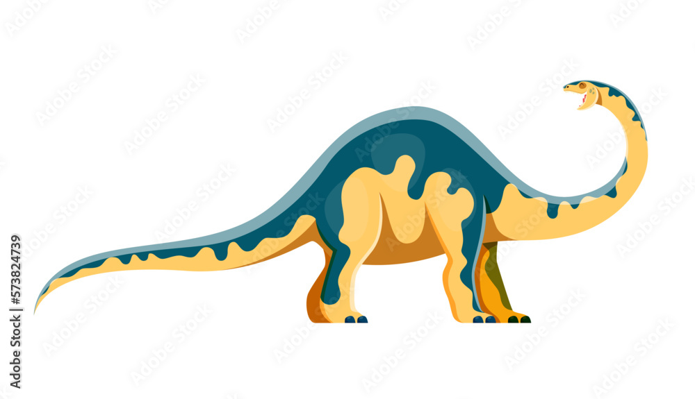 Fototapeta premium Cartoon Melanorosaurus dinosaur cute character