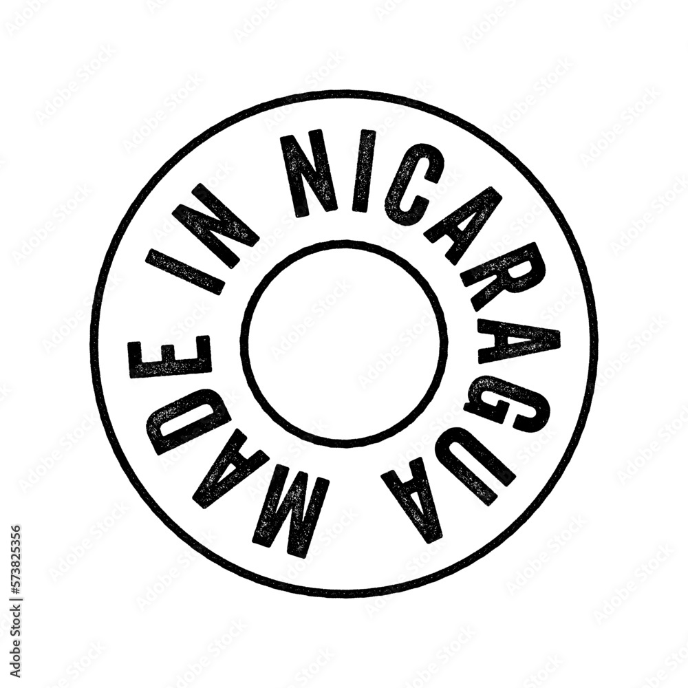 Made in Nicaragua text emblem stamp, concept background Made in Nicaragua text emblem stamp, concept background