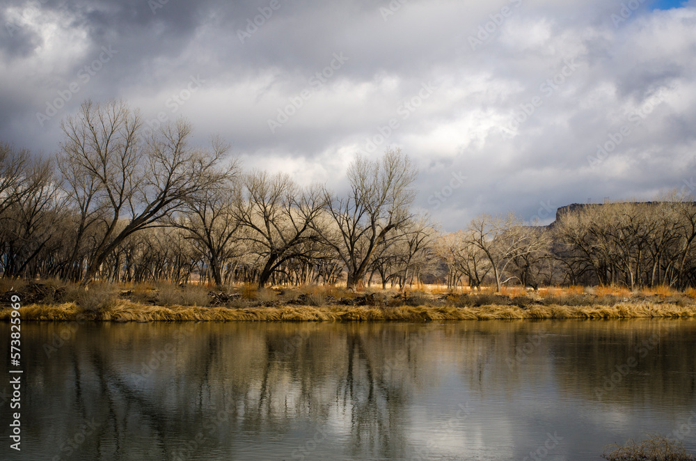 Fly fishing on the San Juan River below Navajo Dam, Northern New Mexico. Fly fishing on the San Juan River below Navajo Dam, Northern New Mexico.