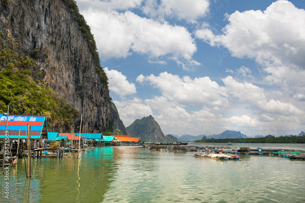 View of Muslim Fishing Village of Ko Panyi, Thailand View of Muslim Fishing Village of Ko Panyi, Thailand