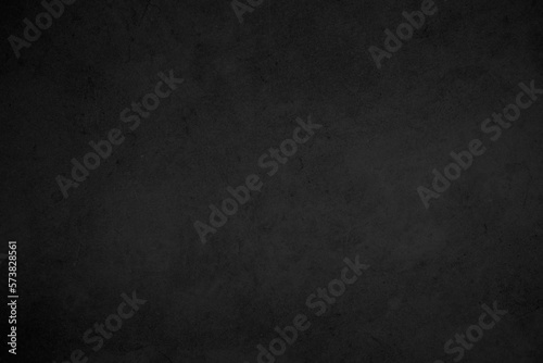 Slika na platnu Close up retro plain dark black cement & concrete wall background texture for show or advertise or promote product and content on display