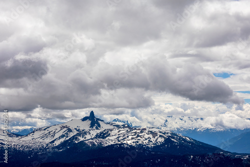 Black Tusk peak, Garibaldi Provincial Park, Whistler, British Columbia, Canada photo