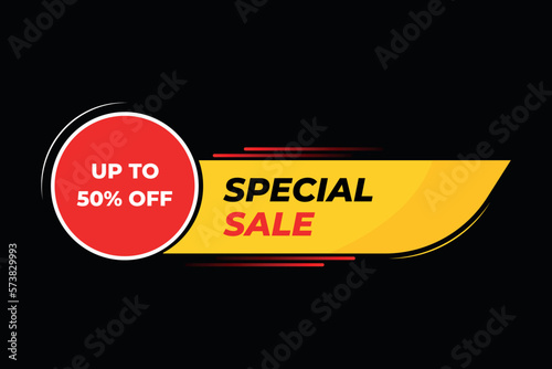 Special sale offer vector illustration