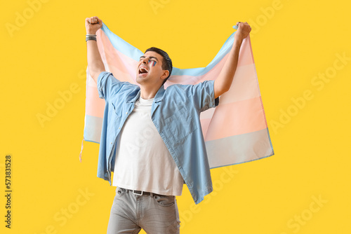 Young man with transgender ...