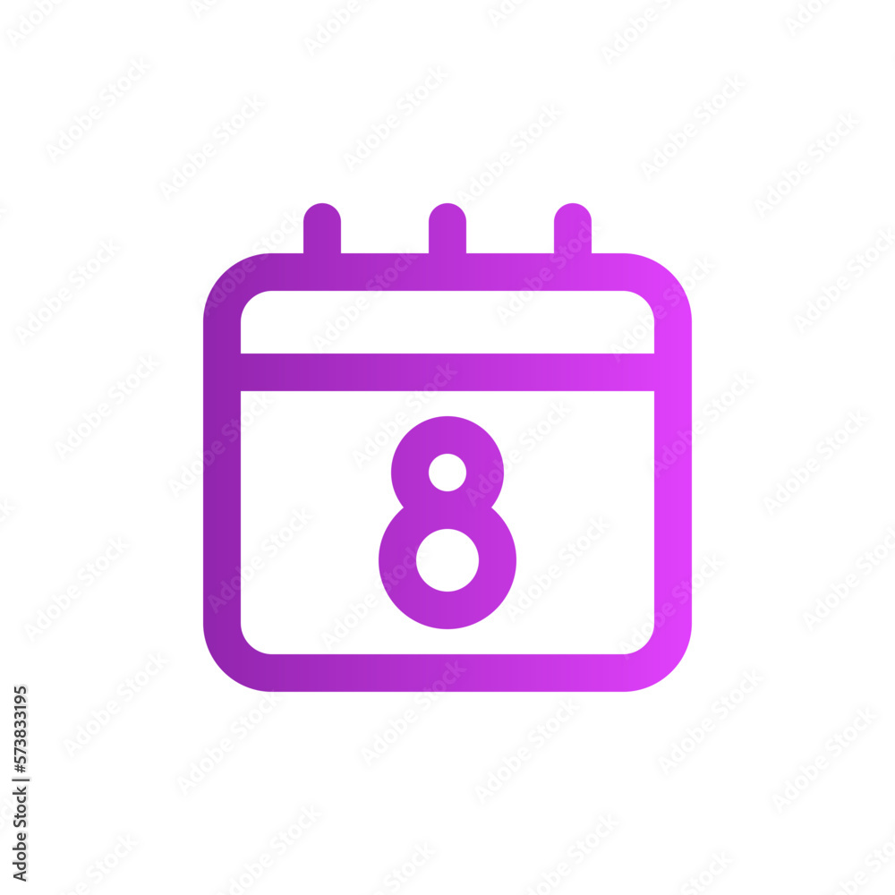 8 march gradient icon 8 march gradient icon