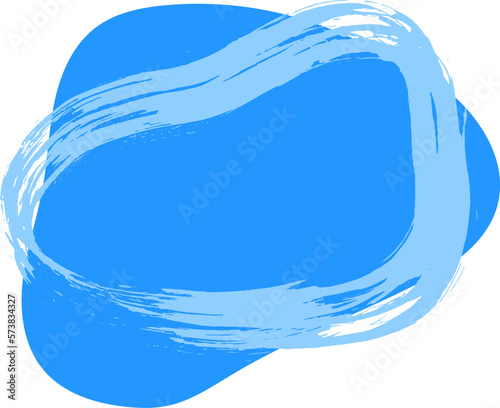 Light Blue Grunge Dry Brush Banner with Copyspace