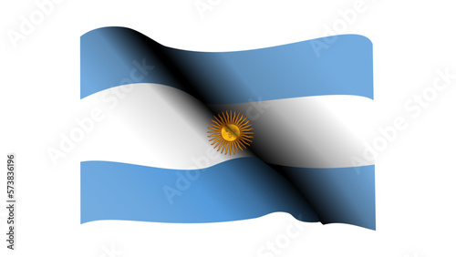 waving Flag of Argentina