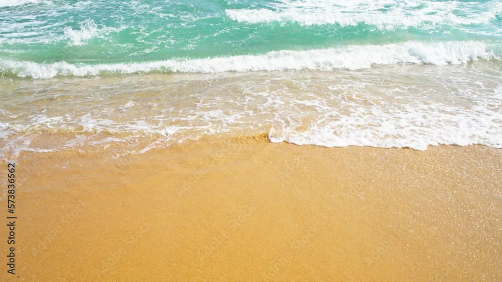 waves on the beach
