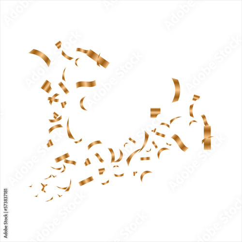 Flying Golden Confeti