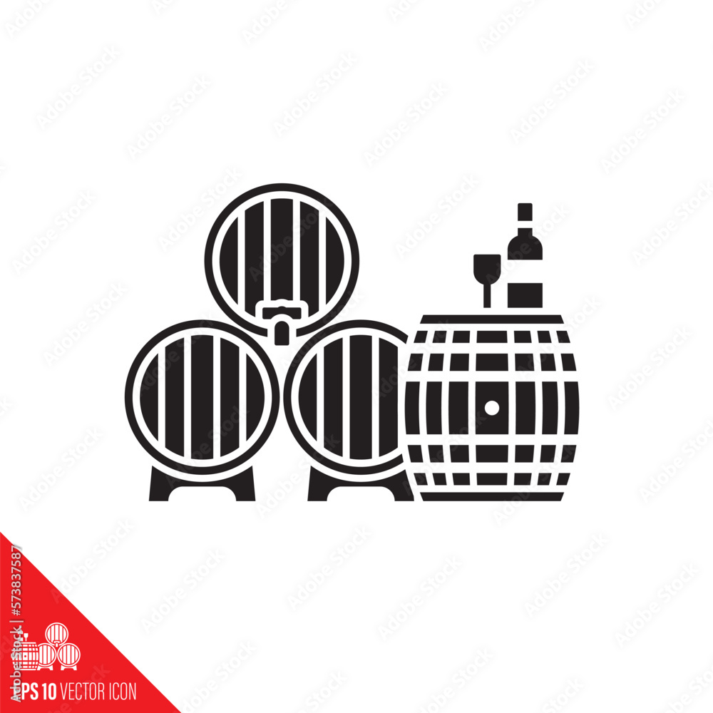 Obraz premium Wine tasting concept vector icon