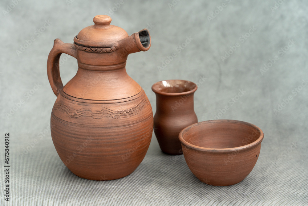 Ceramics, a ceramic product made with their own hands on a potter's wheel, a mug. Ceramics, a ceramic product made with their own hands on a potter's wheel, a mug.