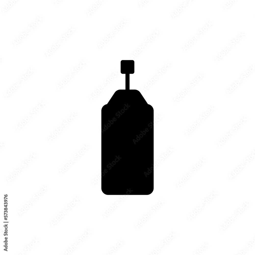 Spray bottle icon. Simple style spraying company poster background symbol. Spray bottle brand logo design element. t-shirt printing. vector for sticker.