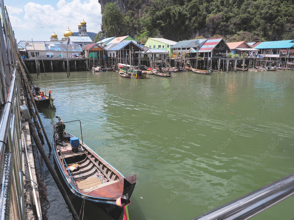 Fisherman village on  Panyee island, Thailand.