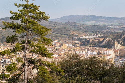 Panoramic view of Estella-Lizarra. Way of St. James. photo