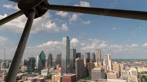 Dallas Downtown Skyline - Time Lapse photo