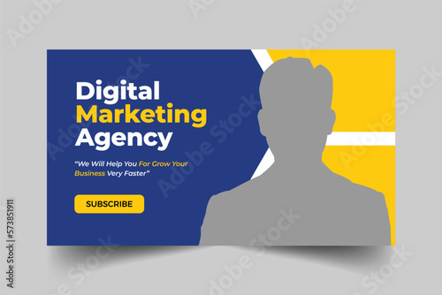 Creative business YouTube thumbnail design