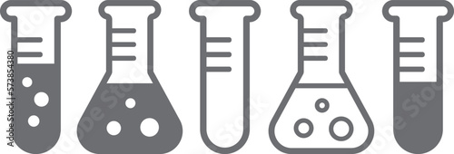 chemical tube - vector icon illustration