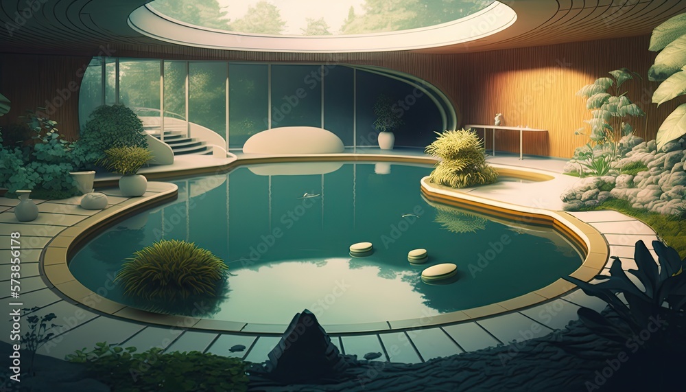 Fototapeta premium the pool Generative Ai