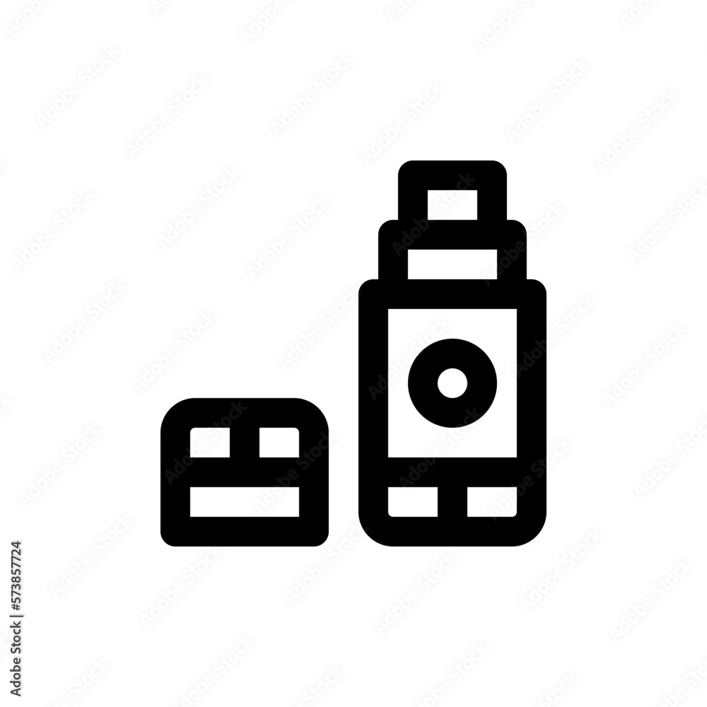 glue stick line icon glue stick line icon