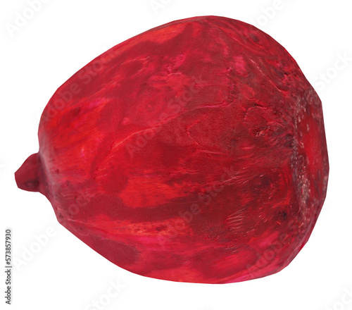 Closeup of peeled red beet