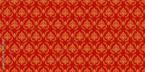 vintage background with ornament. Wallpaper pattern
