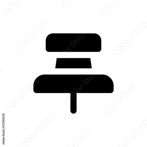 push pin glyph icon