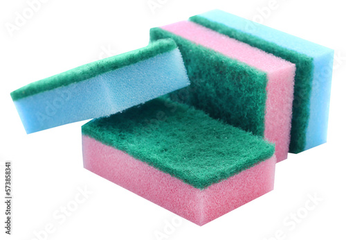 Kitchen sponge with scotch brite photo