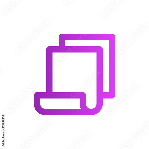 cardboard gradient icon