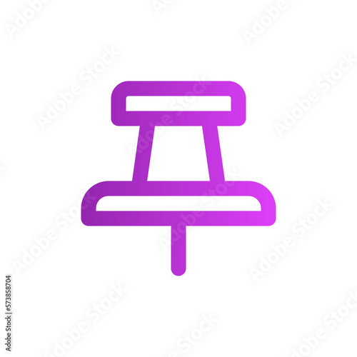 push pin gradient icon